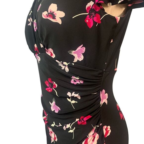 LAUREN RALPH LAUREN Floral Ruched Jersey Dress - Picture 10 of 15